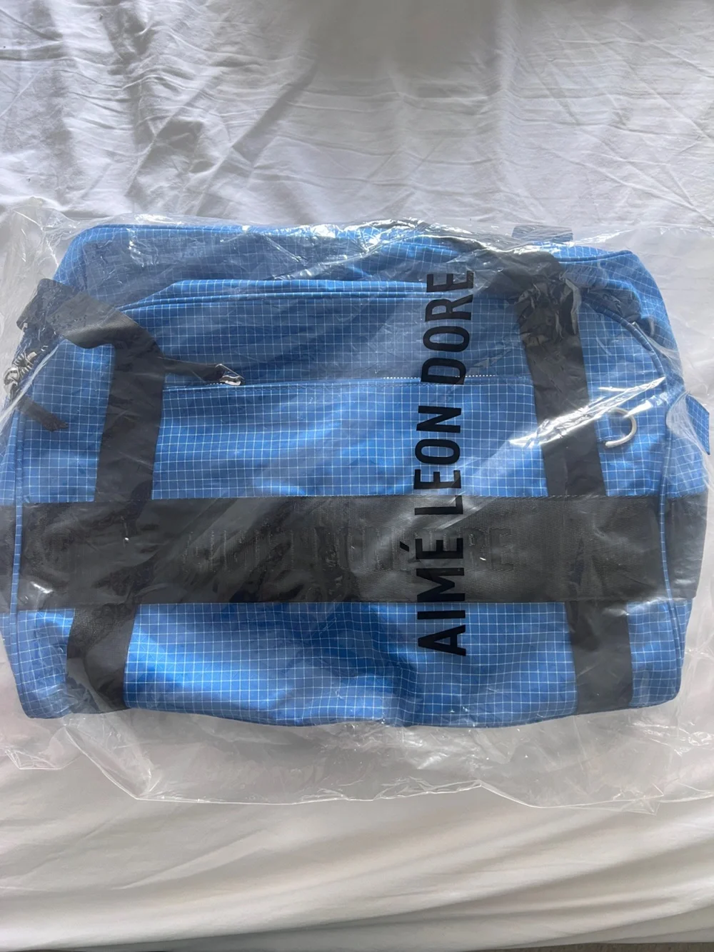Aime Leon Dore ripstop nylon duffle blue bag Brandnew